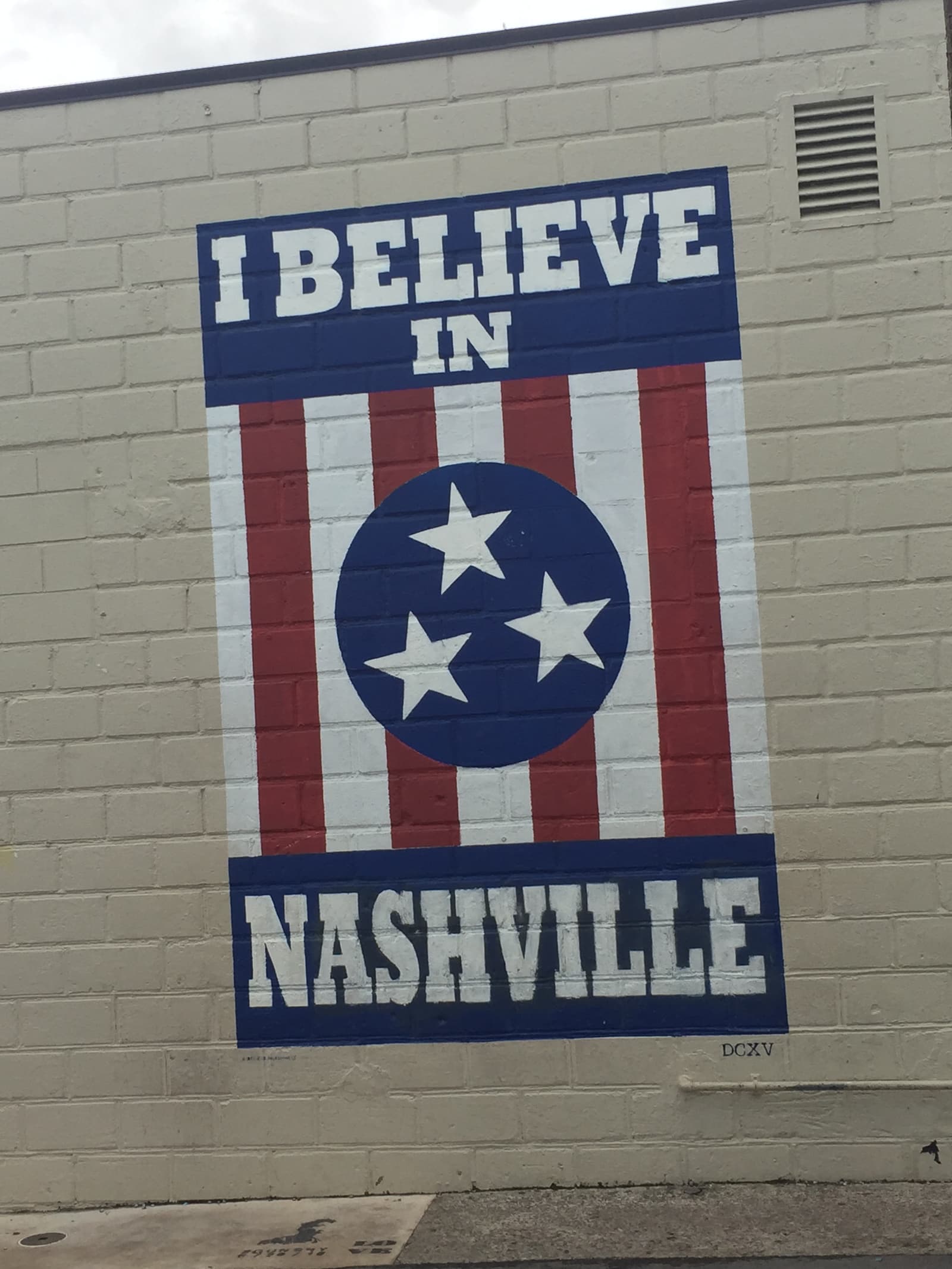 The “I Believe in Nashville” mural, 12South